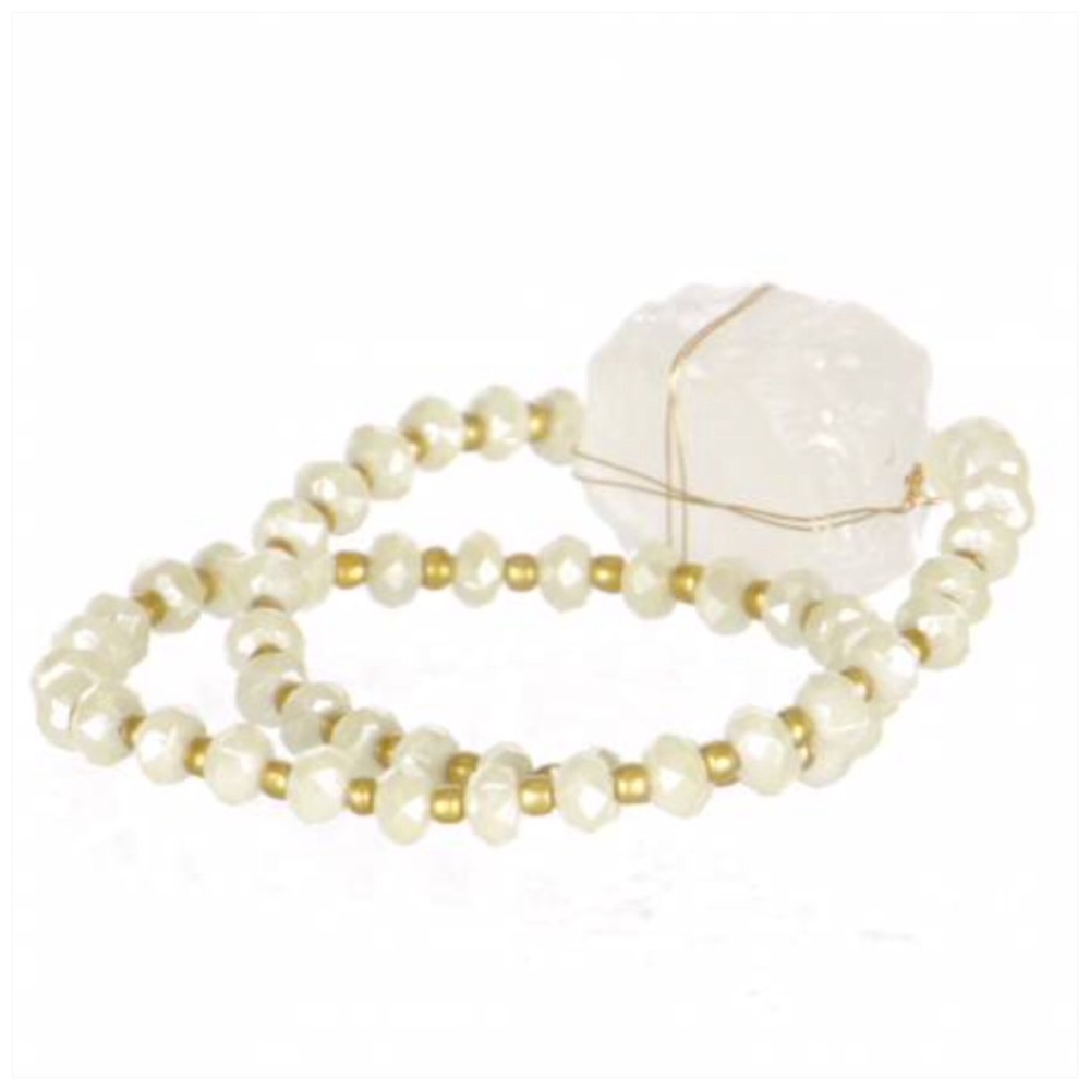 Semi Stone Double Stand Bracelet